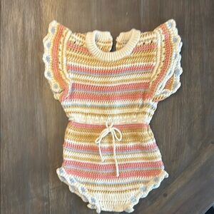 Bebe Organic Knit Baby Romper